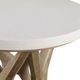Uttermost® Marnie Ivory Limestone Top Side Table with Warm Oatmeal Wash Base-4