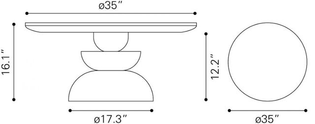 Zuo® Modern Bilanka Natural Coffee Table-2