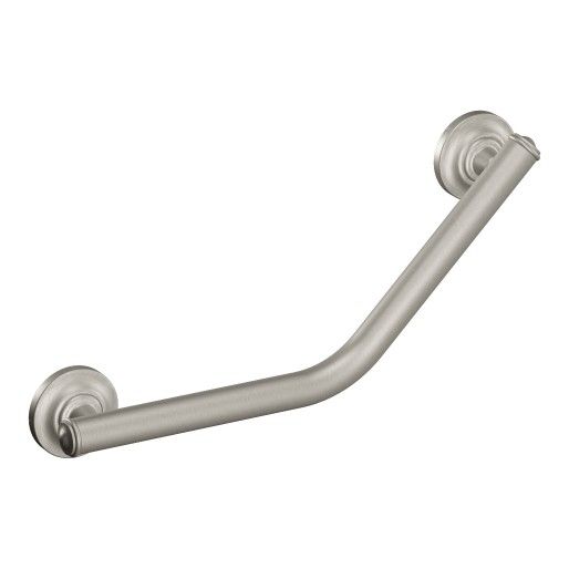 Moen® Grab Bar Brushed Nickel 16" Angled Grab Bar-0