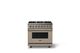 Viking® 5 Series 36" Nantucket Pro Style Dual Fuel (NG) Range with Brushed Brass Trim-0