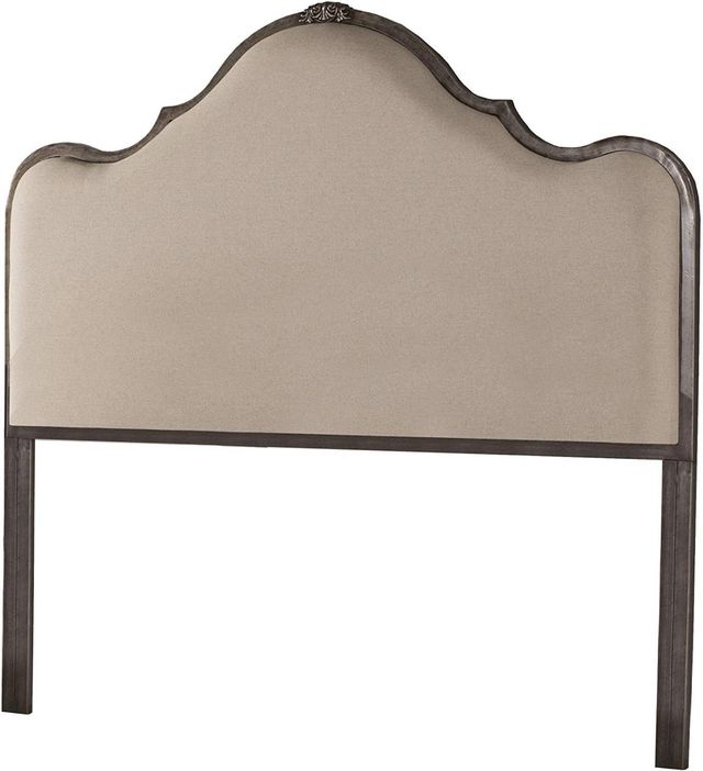 HH2 Home Delray Aged Steel/Linen Stone King Headboard-0