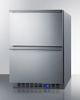 Summit® 3.4 Cu. Ft. Stainless Steel/Panel Ready Upright Freezer-2