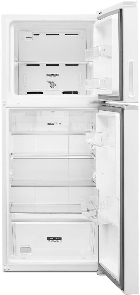 Whirlpool® 24" 11.6 Cu. Ft. White Counter Depth Top Freezer Refrigerator-3
