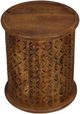 Jofran Inc. Global Archive Decker Mango Small Drum Table-1