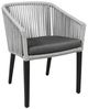 CabanaCoast® Customizable Gambrel Synthetic Fiber Outdoor Dining Chair with Back Cushion-0