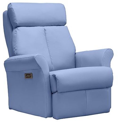 Elran Light Blue Glider Rocker Recliner Bonanza Furniture