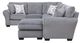 Porter International Designs 2- Piece Gray Sectional-1