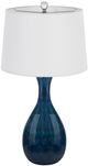 Cal® Lighting & Accessories Gourd Style 2-Piece Antique Blue Luster Table Lamp Set-2
