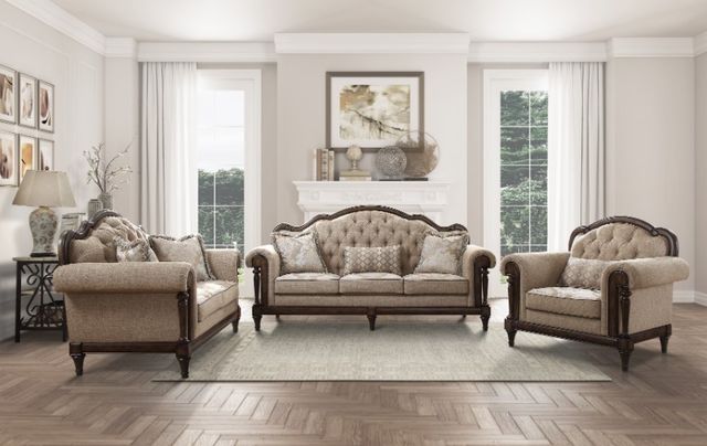 Homelegance® Heath Court Brown Sofa-1