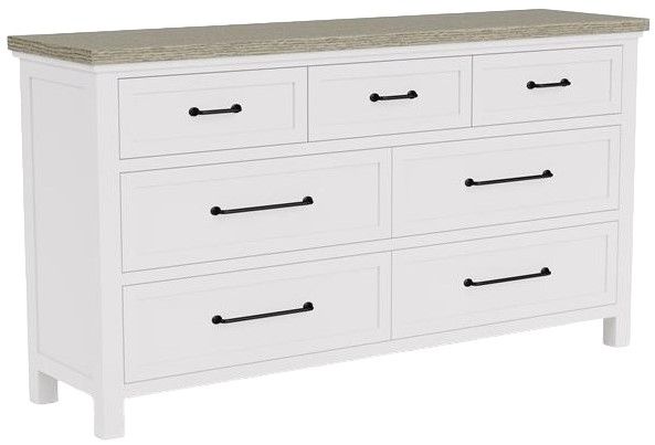 Riverside Furniture Cora Cloud/Fog 7-Drawer Dresser-0
