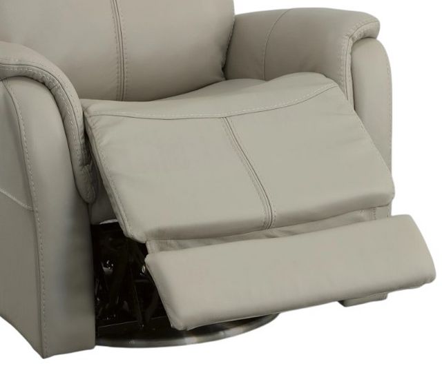 Flexsteel® View Light Gray Swivel Power Recliner with Power Headrest and Lumbar-13