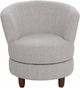 Best® Home Furnishings Palmona Dark Walnut/Linen Swivel Barrel Chair-1