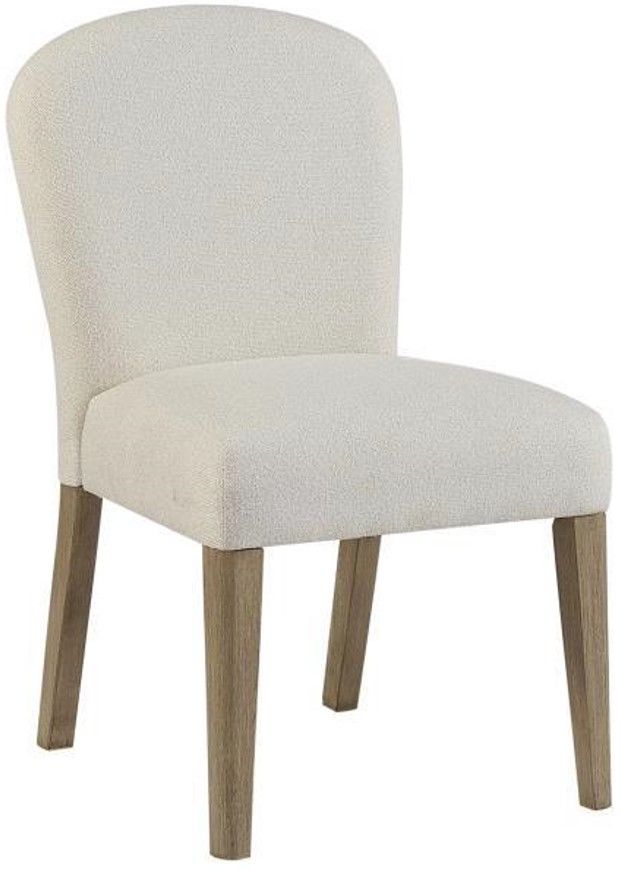 Bernards Trilogy Toffee/White Sand Arch Upholstered Side Chair-0