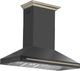 FORNO® Aria Series Alta Qualita 60" Black Wall Mounted Range Hood  -2
