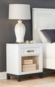 aspenhome® Hyde Park White Paint 1-Drawer Nightstand-1