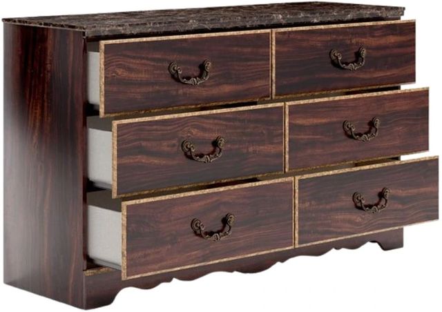 Signature Design by Ashley® Glosmount Glossy Reddish Brown Dresser-1