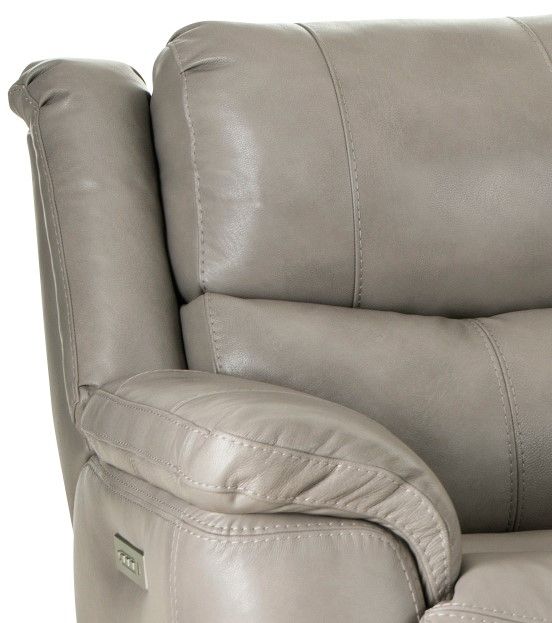 HomeStretch Galaxy Gray Power Reclining Loveseat-1
