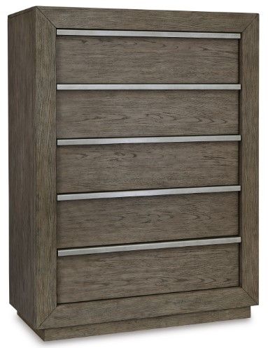 Benchcraft® Anibecca 4-Piece Weathered Gray California King Bookcase Bed Set-3
