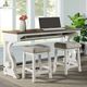Intercon Drake French Oak Sofa Bar Table with Rustic Gray Base-1