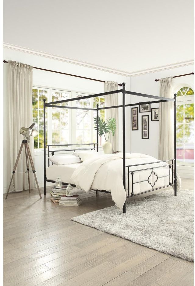 Mazin Furniture Hosta Queen Canopy Bed-3
