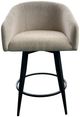 Intercon Champagne Metal Base Barstool with Barrel Seat-1