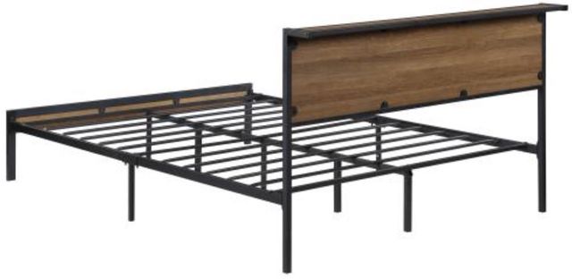 Coaster® Ricky Black/Light Oak Queen Platform Bed-2
