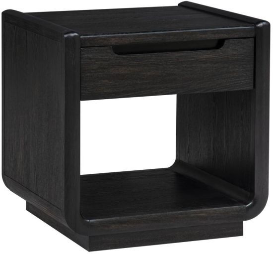 Coaster® Leandro Burnished Black End Table-0