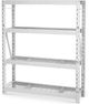 Gladiator® 60" White Wide Heavy Duty Rack with Four 18" Deep Shelves-3