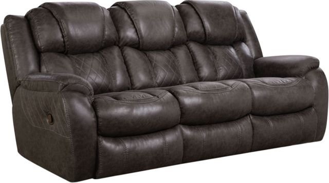 HomeStretch Daytona Steel Double Manual Reclining Sofa-0