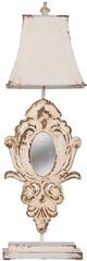 A & B Home Distressed White Table Lamp-0