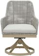 Signature Design by Ashley® Seton Creek 2-Piece Gray Aluminum/Resin Outdoor Dining Swivel Chair-3