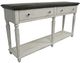 TEI Vintage Estates Antique White/Dark Knotty Oak Sofa Table-0