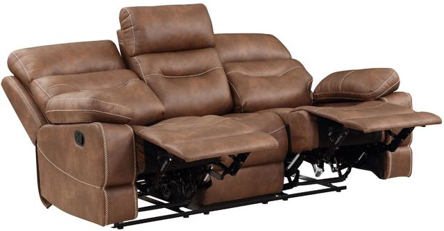 Steve Silver Co. Rudger Chestnut Manual Reclining Sofa-3