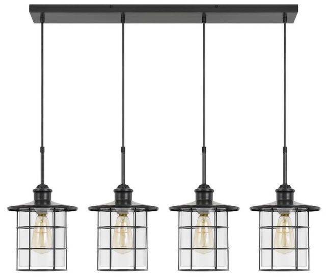 Cal® Lighting & Accessories Silverton 4-Light Dark Bronze Pendant-1