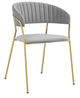 Armen Living Nara 2-Piece Gray Dining Chairs-0