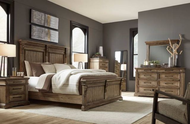 Signature Design by Ashley® Markenburg 2-Piece Brown California King Panel Bed Set-3