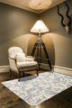 Feizy Saphir Zam Cream/Silver 5'3" x 7'6" Rug-1