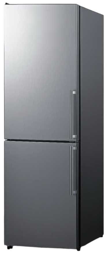Summit® 10.8 Cu. Ft. Stainless Steel Counter Depth Bottom Freezer Refrigerator-1