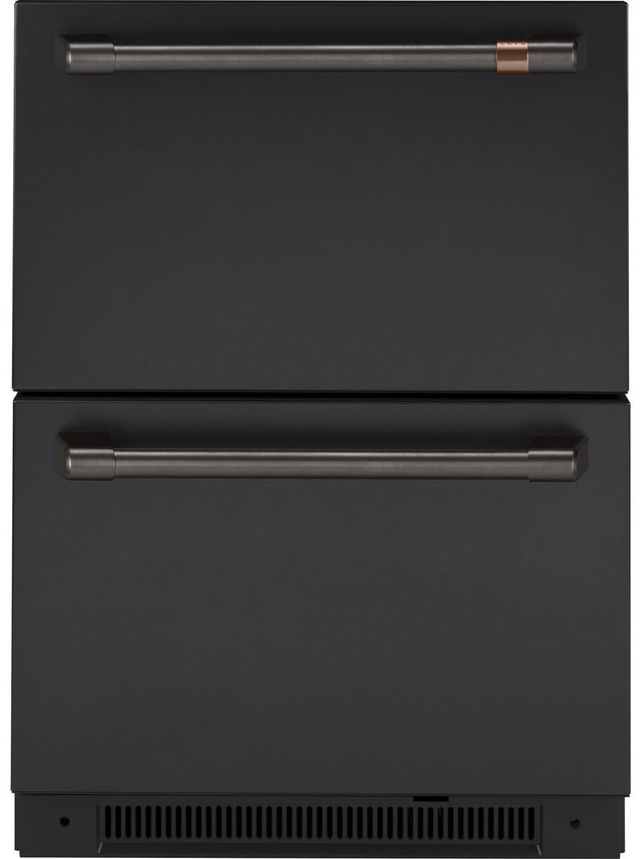 Café™ Brushed Black Under the Counter Refrigerator Handle Kit-1