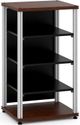 Salamander Designs® Synergy Single 40 AV Cabinet-Dark Walnut/Aluminum-0