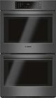 Bosch 800 Series 30" Black Stainless Steel Double Electric Wall Oven-0