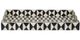 A & B Home Hanley 2-Piece Black/White Geometric Tray Set-1