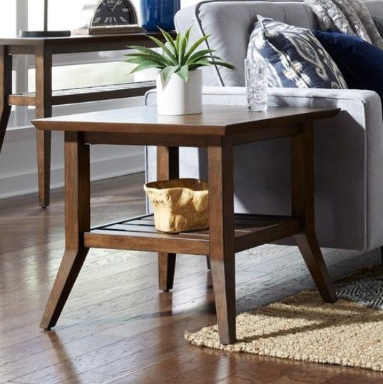Liberty Furniture Ventura Boulevard Bronze Spice Rectangular End Table-1