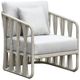 Intercon Alexa White Aluminum/Fabric Outdoor Chair-0
