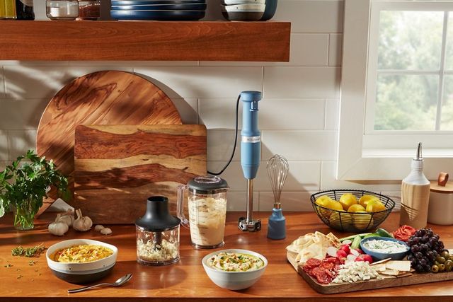 KitchenAid® Blue Velvet Variable Speed Corded Hand Blender with Accessories-2