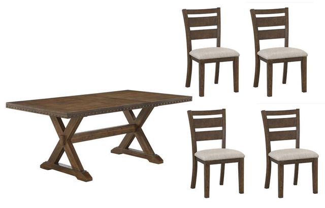 Urban Styles Furniture Whitney 5-Piece Tabbaco Dining Set-0