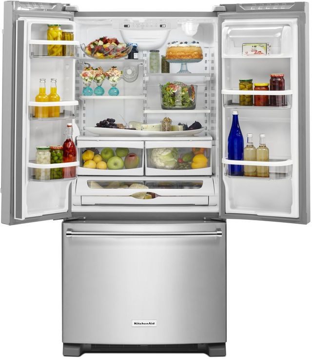 KitchenAid® 33 in. 22.1 Cu. Ft. Stainless Steel French Door Refrigerator-2
