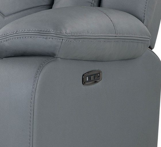 Global Furniture USA U7068 Gray Power Recliner Chair-1