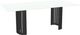 Amisco Customizable Rachel 84" Rectangular Dining Table with 0.5" White Glass Top-0