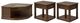 Liberty Furniture Wallace 3-Piece Dark Toffee Table Set-0
